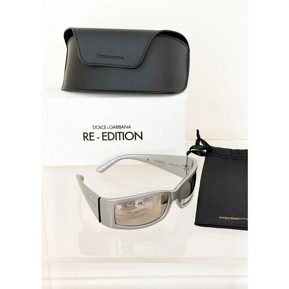 NEW Dolce & Gabbana DG6188 Grey/Light Grey Mirrored (3415/6G) Unisex Sunglasses - Picture 14 of 16